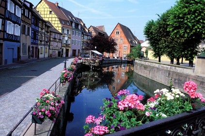 France, Haut Rhin, Colmar, little Venice, fishmonger quay and la Lauch