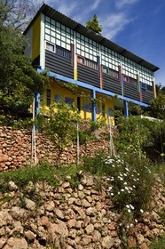 France, Alpes Maritimes, Roquebrune Cap Martin, Cap Martin, architectural work of Le Corbusier, listed as World Heritage by UNESCO, former restaurant and bar the Etoile de Mer of Thomas Rebutato, the Camping units designed by Le Corbusier (Authorization request necessary before publication)