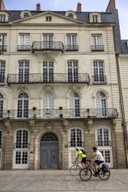 France, Loire Atlantique, Nantes, investment building known as the Temple of Taste, a former private mansion at 16 allée Duguay-Trouin built in 1753 by the architect Pierre Rousseau for the shipowner Guillaume Grou