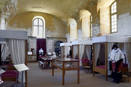 France, Dordogne, Périgord Noir, Hautefort, former Hautefort hospital (or hospice) houses the Museum of Medicine