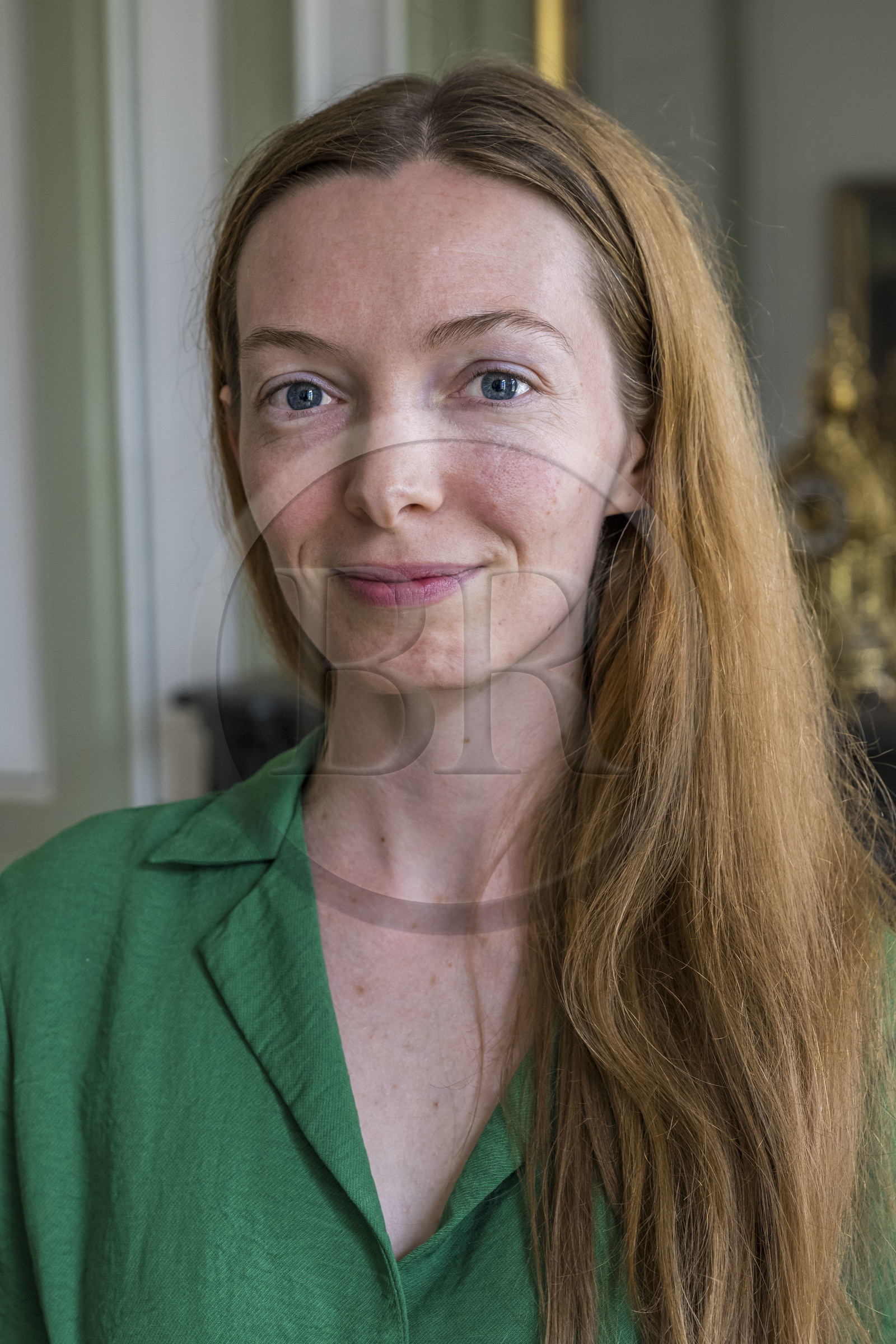 France, Loire-Atlantique (44), Nantes, maison d'armateur, la chorégraphe Morgane Vidal dans son appartement du  10 quai Turenne sur l'ancienne Ile Feydeau