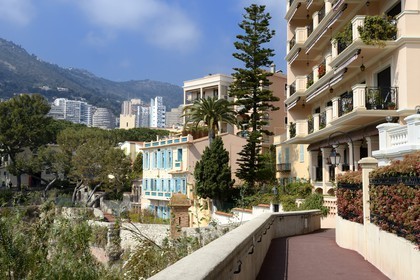 Principauté de Monaco, Monaco, la ruelle Sainte Barbe sur le Rocher