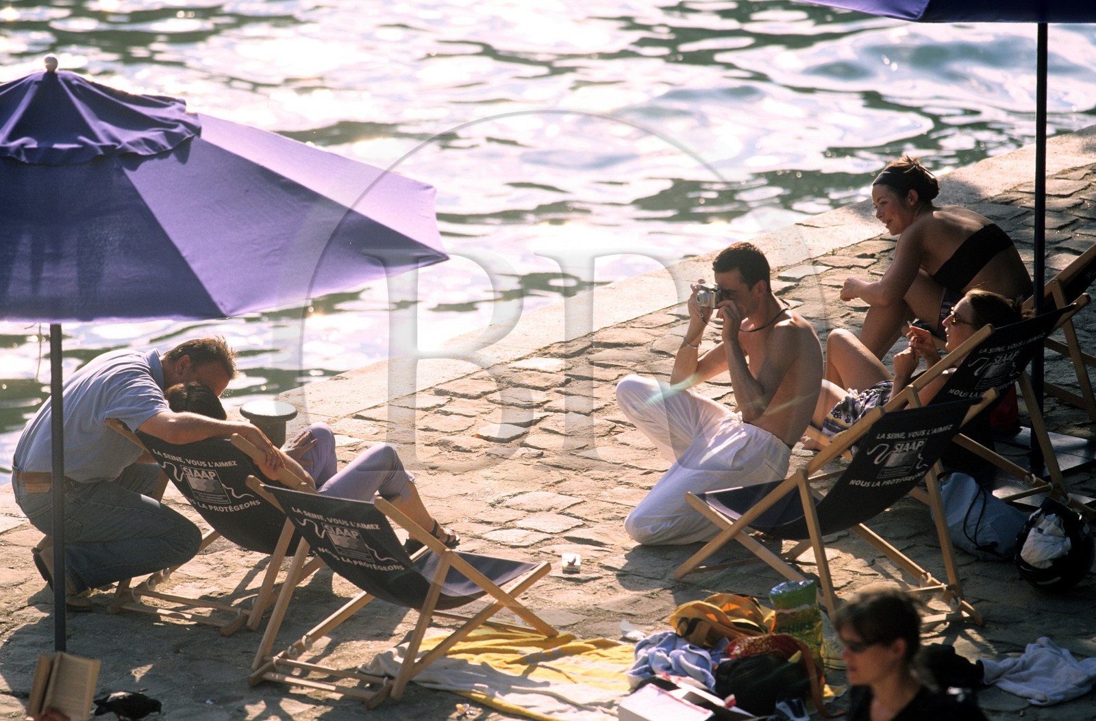 France, Paris (75), Paris-Plage fête tenue au mois d'août sur les quais de Seine fermés au trafic automobile