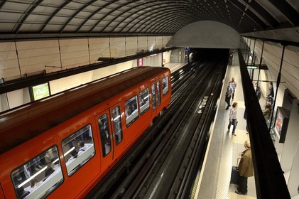 France, Rhone, Lyon, cathedrale Saint Jean underground station