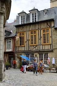 France, Ille-et-Vilaine, Rennes, half-timbered house rue de la Psalette