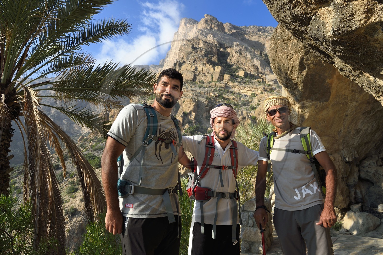 Sultanat d'Oman, Gouvernorat d'Al-Batina du Sud, Hajar occidental, Wadi Mistall, village de Wakan (Wukan), Sultanat d'Oman, Gouvernorat d'Al-Batina du Sud, Hajar occidental, Wadi Mistall, village de Wakan (Wukan),