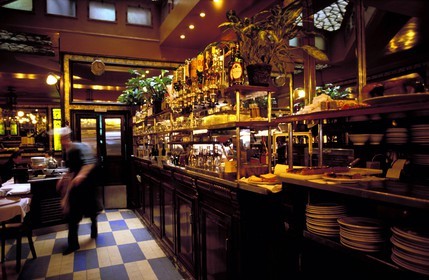 France, Paris (75), la brasserie Lipp (restaurant)