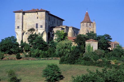 France, Gers, Lavardens village located in the north of Auch, dominated by its castle