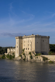 France, Bouches du Rhone, Tarascon, King René's castle dating from the 15th century on the banks of the Rhone