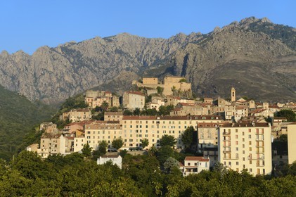 France, Haute Corse, Corte, the 15th century citadel overlooks the old town