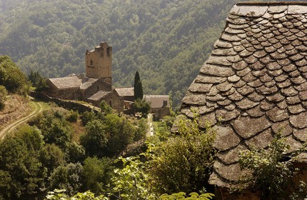 France, Pyrenees Orientales, Conflent region, church of the small village of Evol