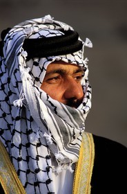 Jordan, Petra, portrait of a Bedouin