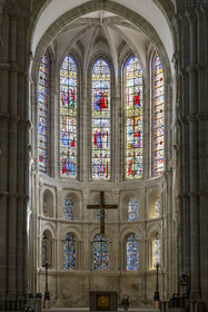 France, Saône-et-Loire (71), Autun, la cathédrale Saint-Lazare, le choeur