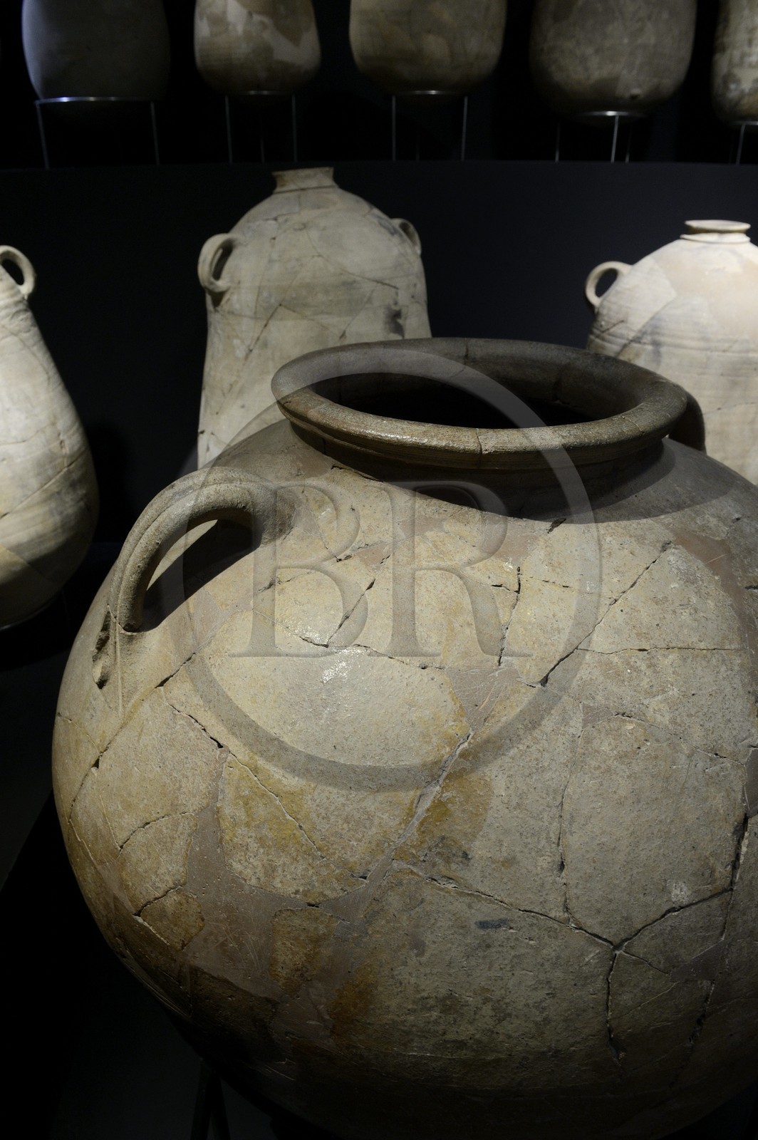 Israel, désert du Neguev, musée de Massada, grande amphore ayant contenu des vivres