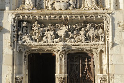 France, Indre et Loire, Amboise, Loire Valley listed as World Heritage by UNESCO, Chapel of Saint-Hubert built between 1491 and 1496