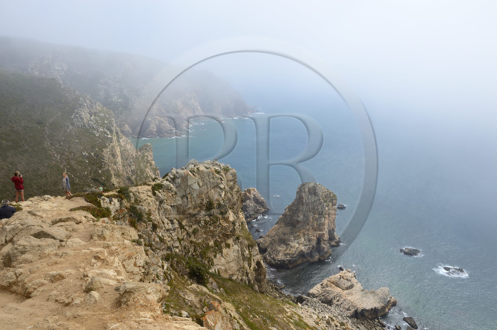 Portugal, région de Lisbonne, parc naturel de Sintra-Cascais, Cabo da Roca, point le plus occidental d'Europe