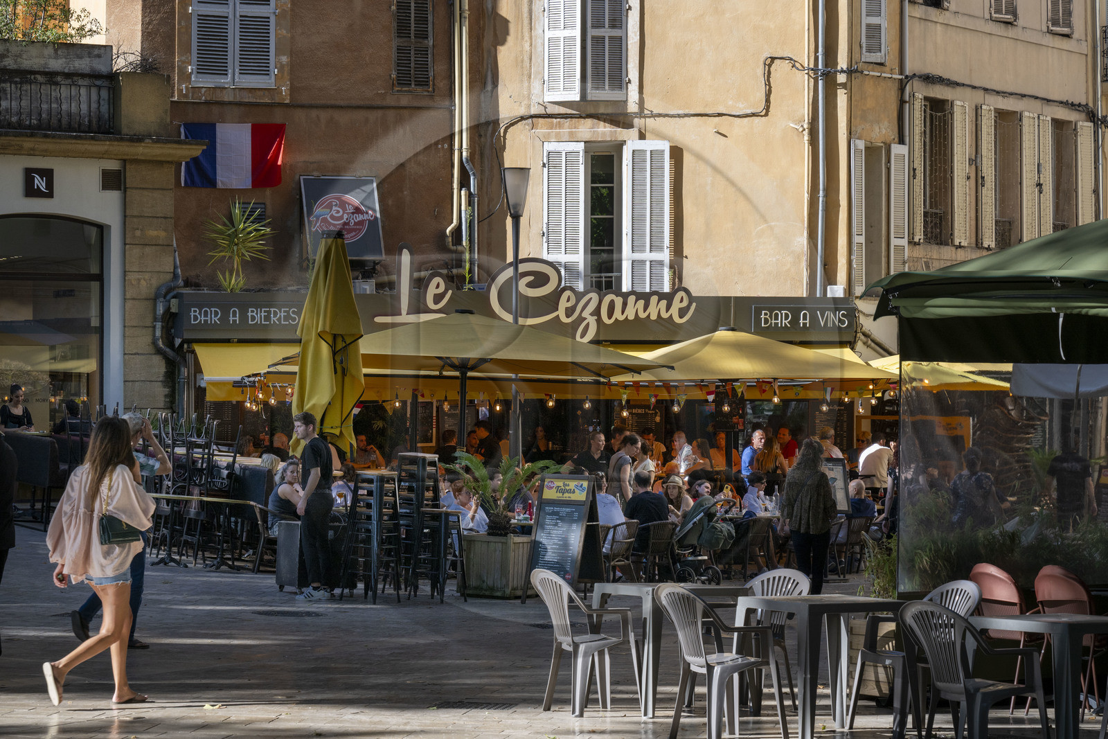 France, Bouches-du-Rhône (13), Aix en Provence, Café restaurant Le Cézanne