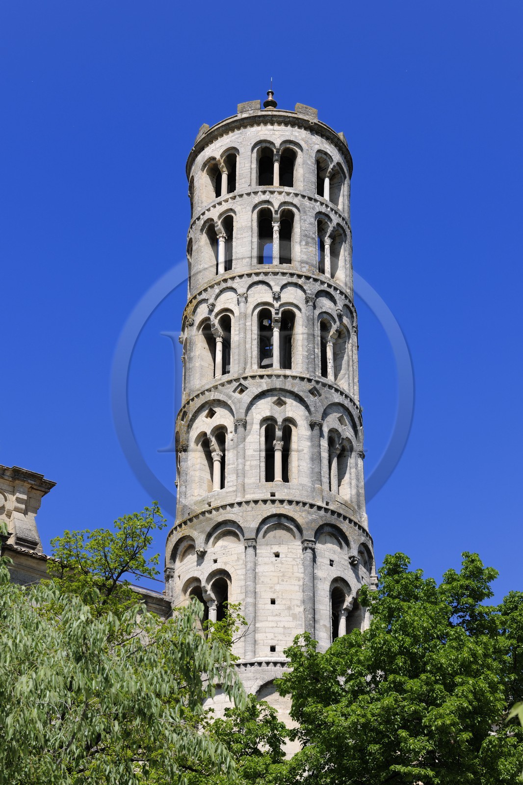 France, Gard (30), Uzès, cathédrale Saint-Théodorit, tour Fenestrelle