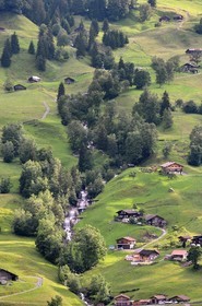 Switzerland, Canton of Bern, Bernese Oberland, Grindelwald village