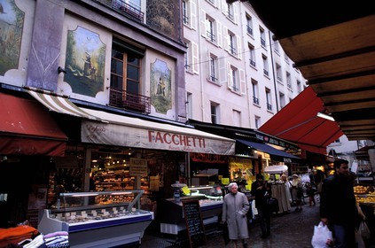 France, Paris 5ème (75), le traiteur italien Facchetti rue Mouffetard