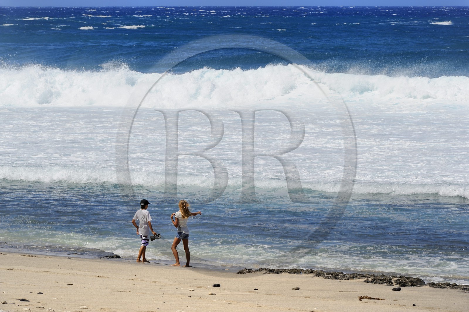 France, île de la Réunion, la côte sud, plage de Grand-Anse