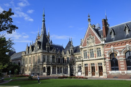 France, Seine Maritime, Pays de Caux, Cote d'Albatre, Fecamp, Benedictine Palace in Neo Gothic and Neo-Renaissance styles, built by the producer of the Benedictine herbal liquor
