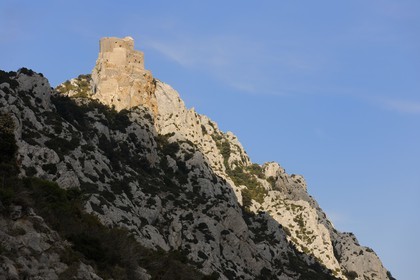 France, Aude, Cathar castle of Queribus