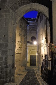 France, Haute Loire, Le Puy en Velay, Routes of Santiago de Compostela in France listed as World heritage by UNESCO, rue Saint-Georges in the Upper Town