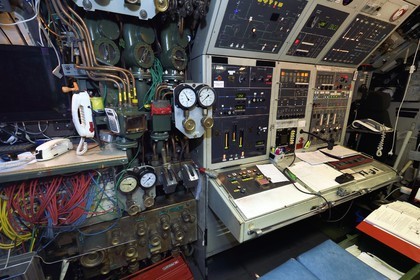 France, Var, Toulon, the naval base (Arsenal), nuclear attack submarine (SNA) Rubis type, central navigation and operation room