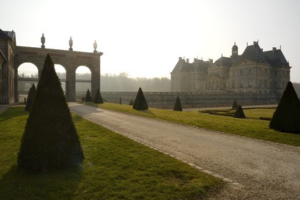France, Seine et Marne, Maincy, Chateau de Vaux le Vicomte, northern facade of the castle