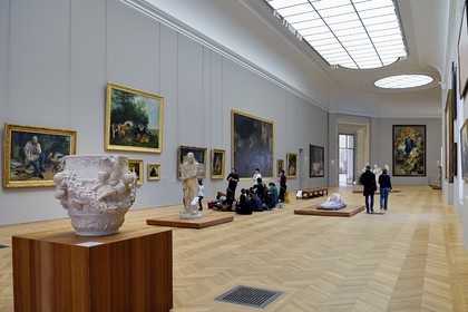 France, Paris (75), Le Petit Palais, construit à l'occasion de l'Exposition universelle de 1900 par l'architecte Charles Girault, il abrite le musée des beaux-arts de la ville de Paris
