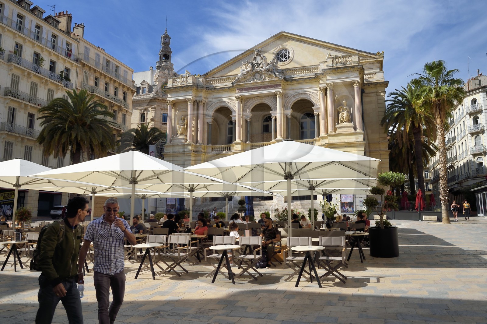 France, Var (83), Toulon, place Victor Hugo, opéra de Toulon, ancien Théâtre municipal