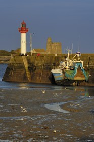 France, Manche (50), Val de Saire, port de Saint-Vaast-la-Hougue et son fort Vauban classé Patrimoine Mondial de l'UNESCO de l'Ilet Vauban sur l'Ile de Tatihou