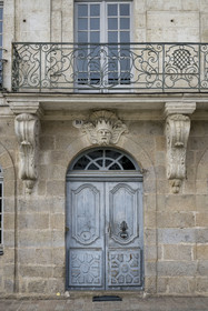France, Loire-Atlantique (44), Nantes, maison d'armateur au 10 quai Turenne sur l'ancienne Ile Feydeau