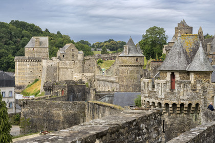 France, Ille-et-Vilaine, Fougeres, the 12th century fortified castle