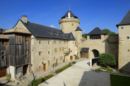 France, Moselle, Manderen, Malbrouck castle