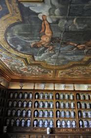 France, Saône et Loire (71), Tournus, l'Hôtel-Dieu, l'apothicairerie