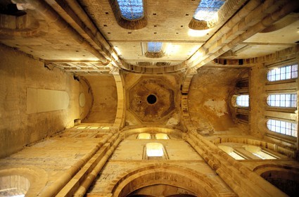 France, Saone et Loire, Maconnais, Maconnais region, former Cluny abbey, holy water bell tower