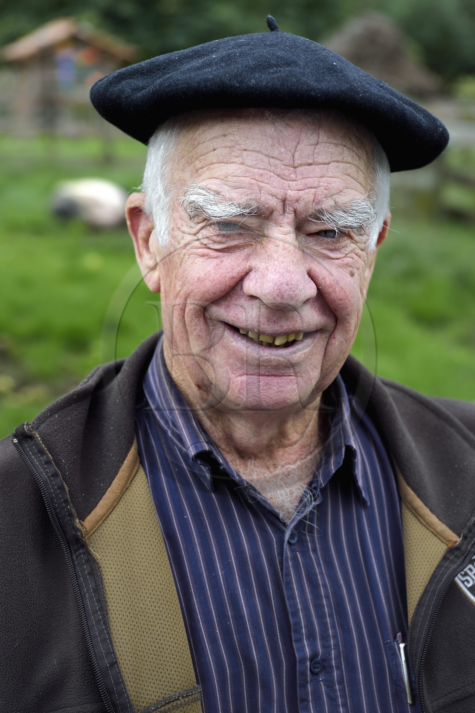 France, Pyrénées-Atlantiques (64), Pays-Basque, vallée des Aldudes, Jean Pierre Curutchet du village de Hélette