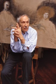 Italy, Veneto, Venice, the painter Zoran Music