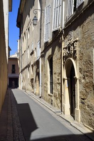 France, Bouches-du-Rhône (13), Aix en Provence, Hotel Borrilli reconstruit en 1606 dans la rue des Bremondi