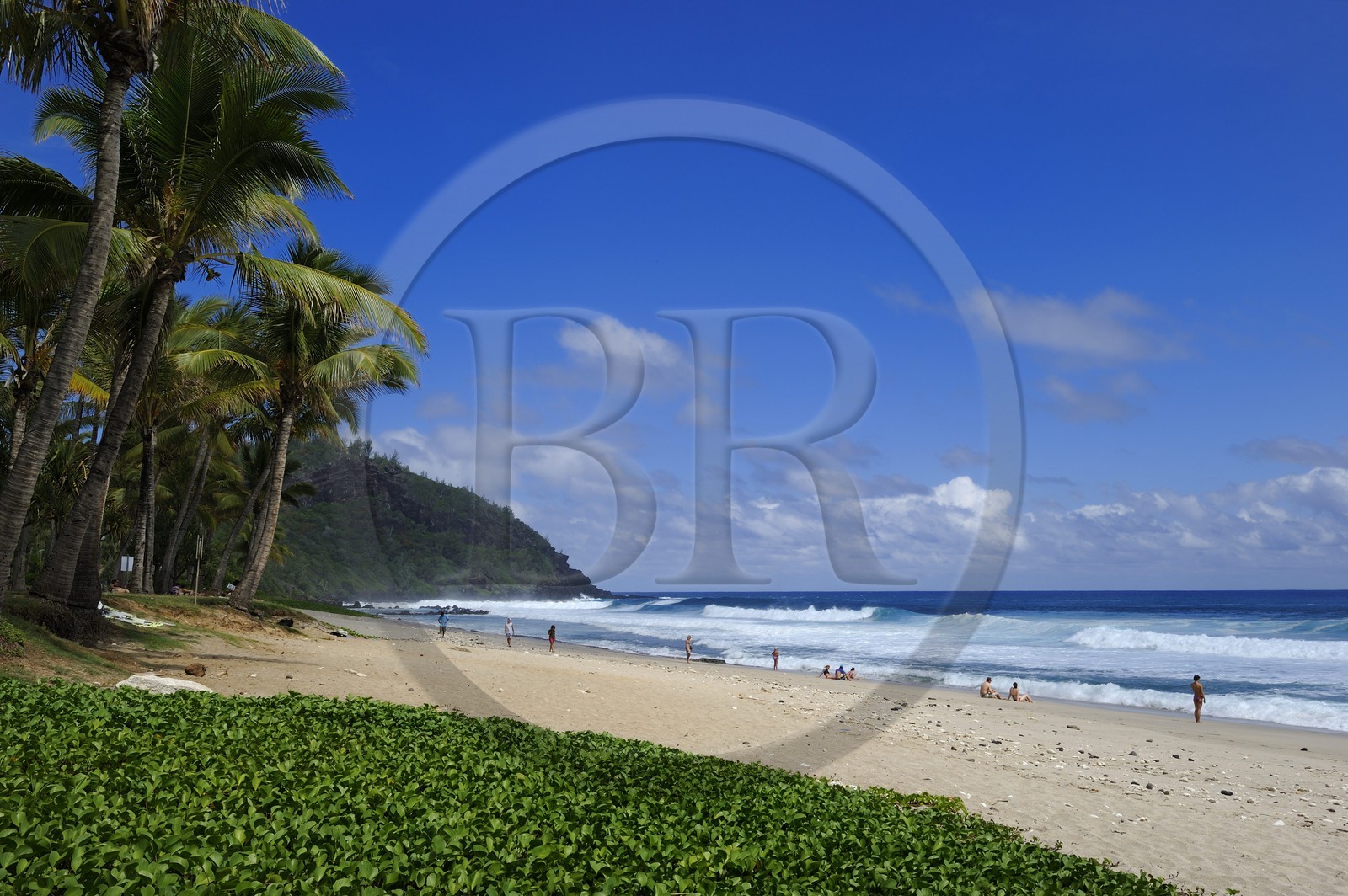 France, île de la Réunion, la côte sud, plage de Grand-Anse