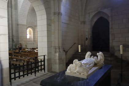 France, Indre-et-Loire (37), Loches, tombe d'Agnes Sorel au chateau