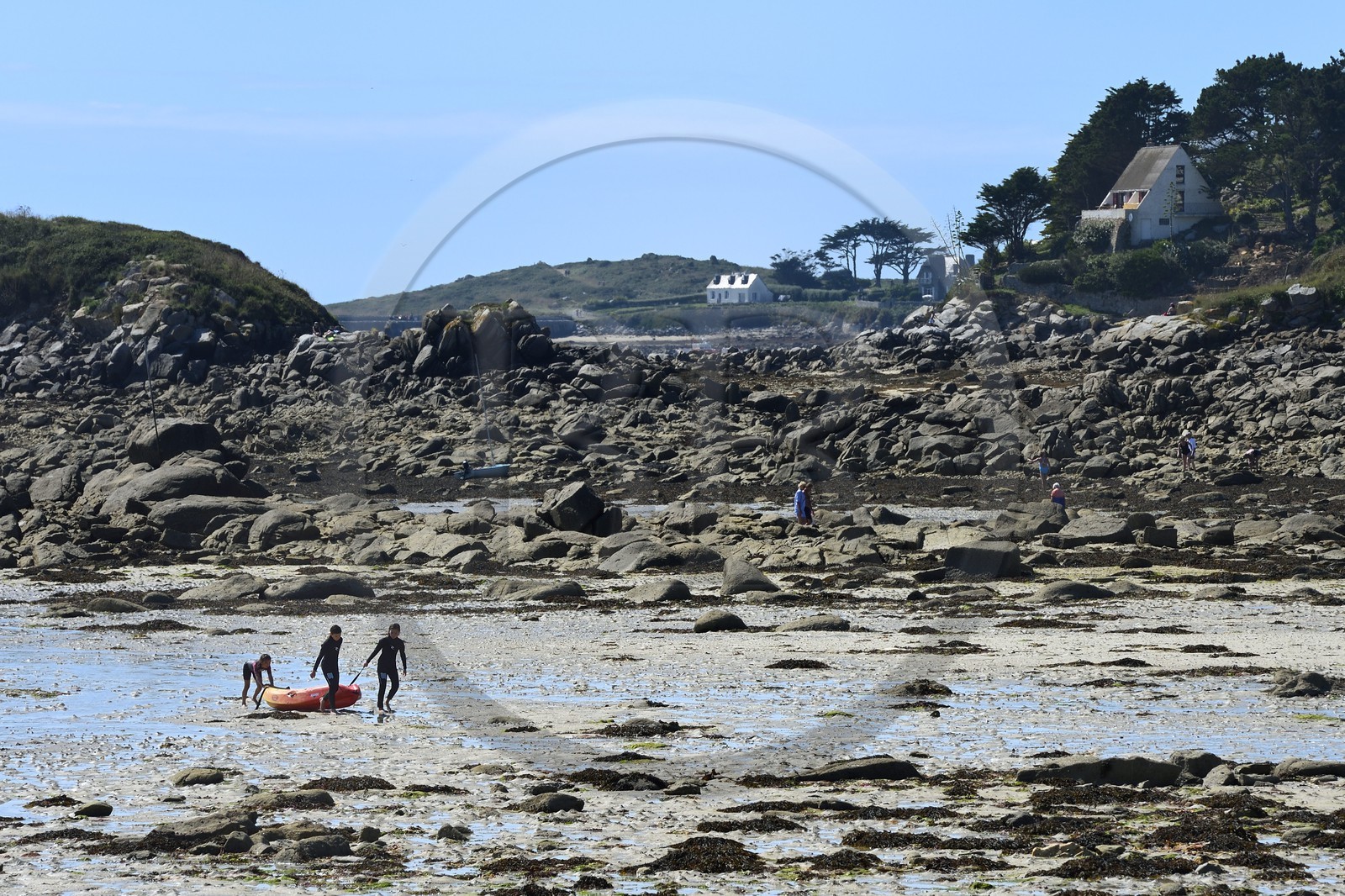 France, Finistere, Ile de Batz, Pors An Iliz beach