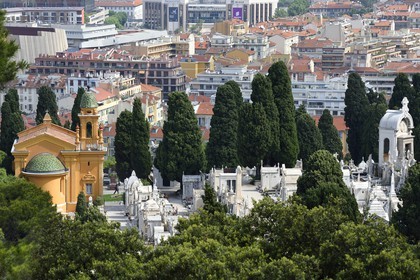 France, Alpes-Maritimes (06), Nice, le cimetière du chateau