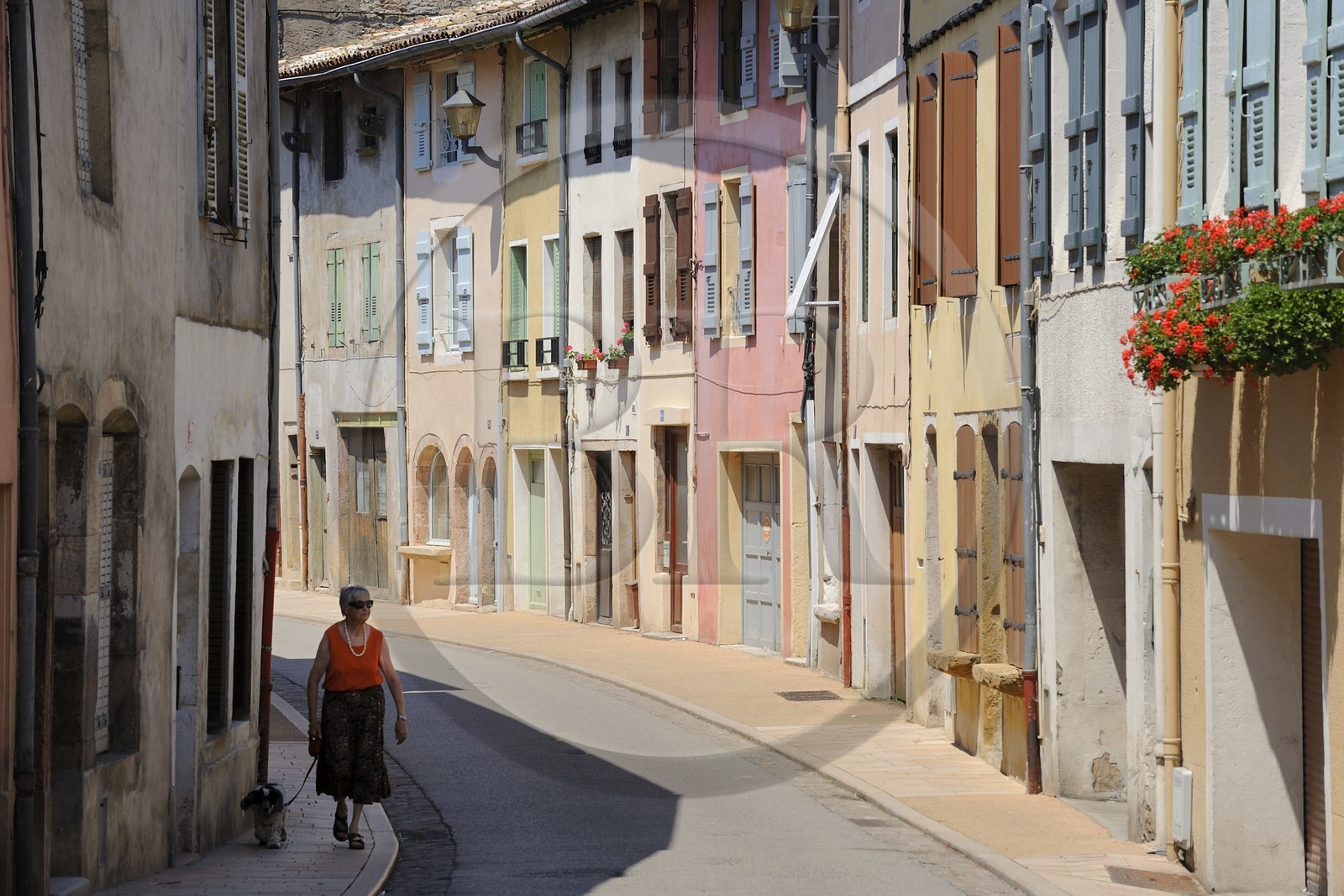 France, Saône et Loire (71), Tournus, rue de l'hôpital