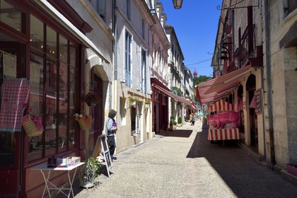 France, Dordogne, Brantome, Victor Hugo street