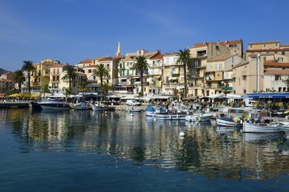 France, Haute Corse, Calvi, the harbour and quai Landry