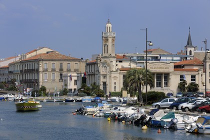 France, Herault, Sete, canal Royal (Royal Canal), Consular Palace