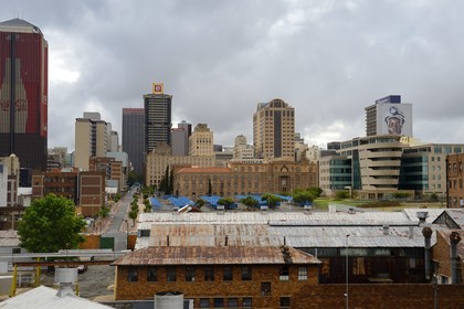 South Africa, Gauteng Province, Johannesburg, Ferreirasdorp in Westgate Precinct, the Chancellor House in the center